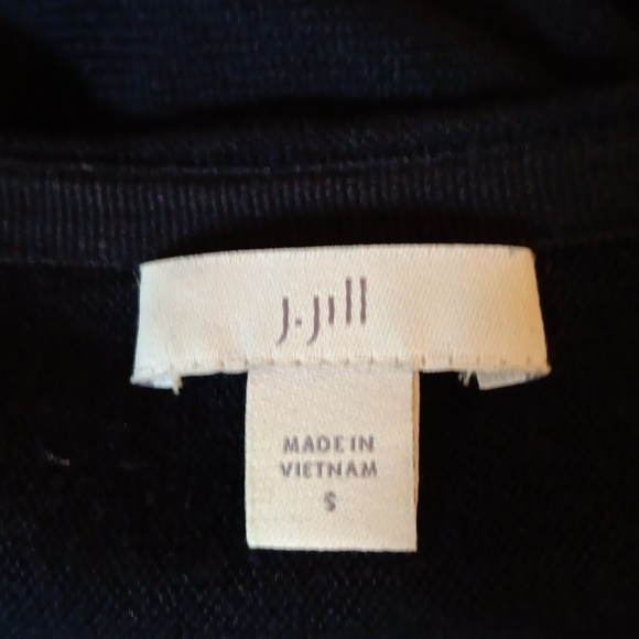 J.JillBlueFringe Tunic Sweater In Midnight - Picture 7 of 12